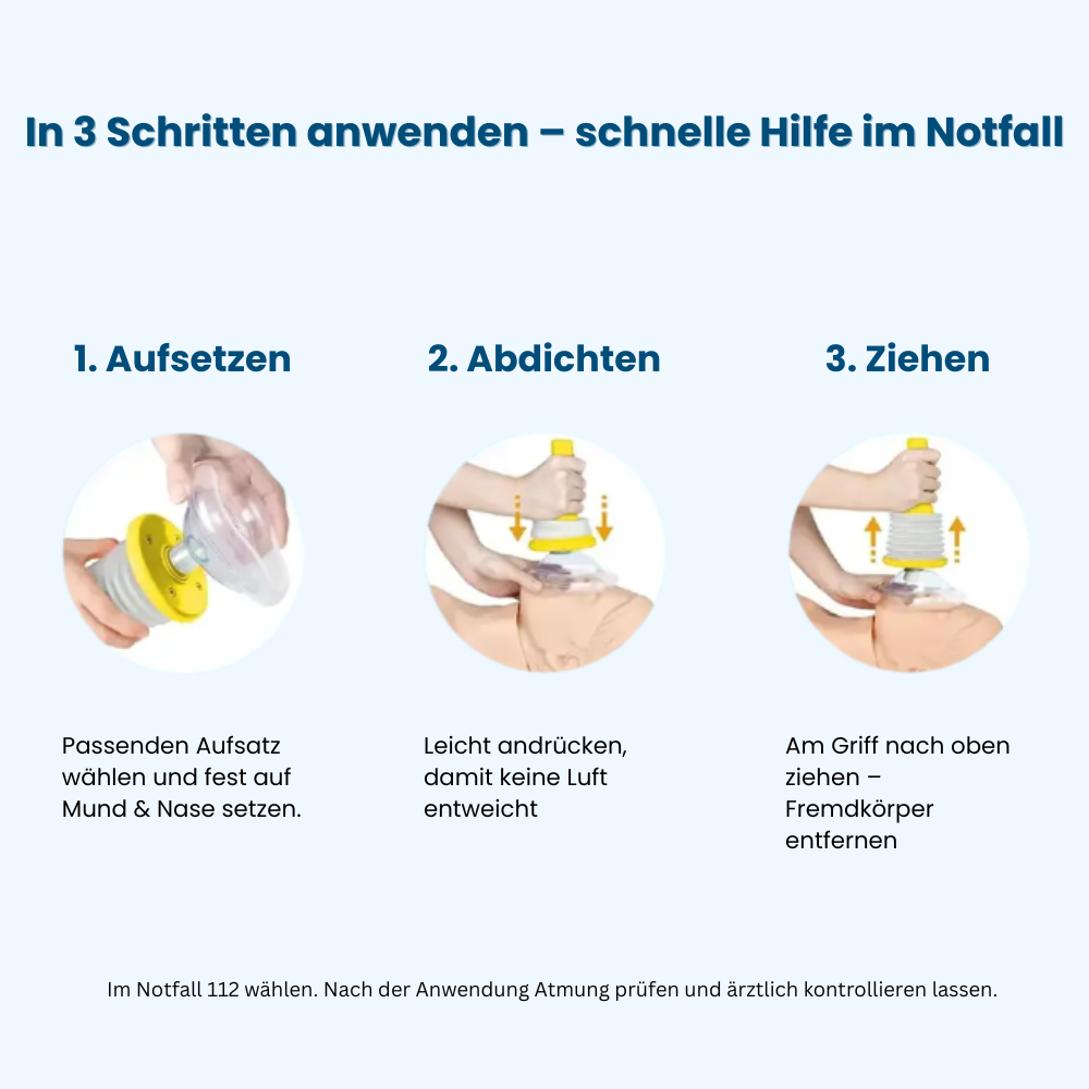LifeSaver™ – schnelle Notfall Atemhilfe für Kinder & Erwachsene