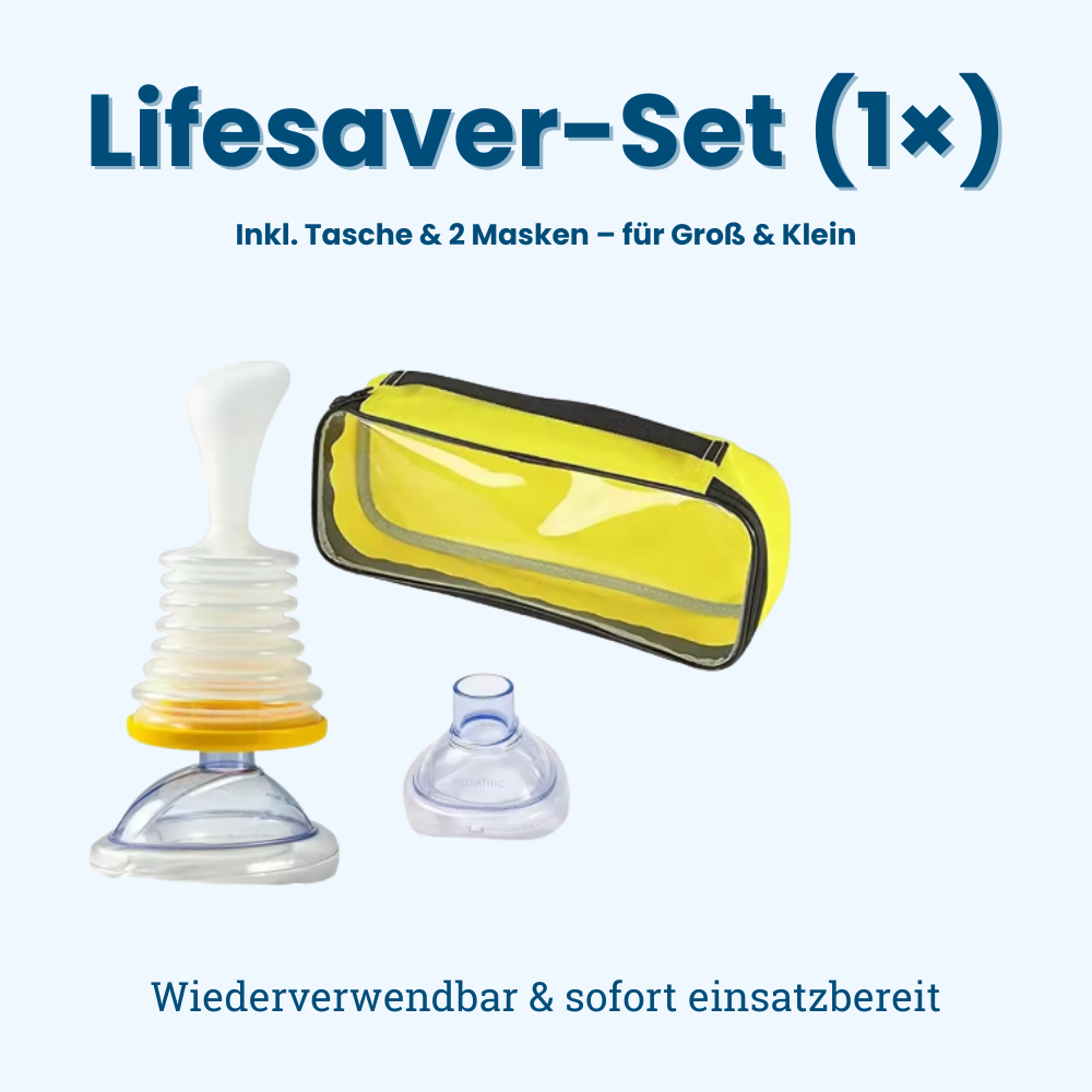 LifeSaver™ – schnelle Notfall Atemhilfe für Kinder & Erwachsene