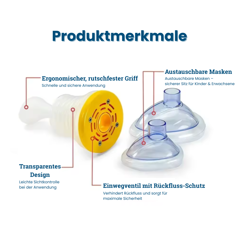 LifeSaver™ – schnelle Notfall Atemhilfe für Kinder & Erwachsene